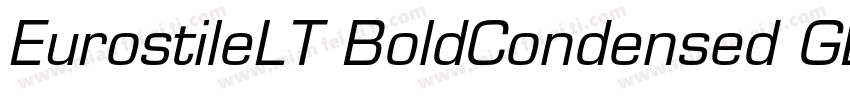 EurostileLT BoldCondensed GBpc EUC 字体转换